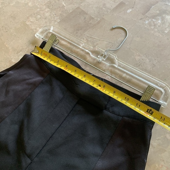 PNK casual black high waisted tuxedo trousers pants two tones black size S wool - Picture 10 of 14